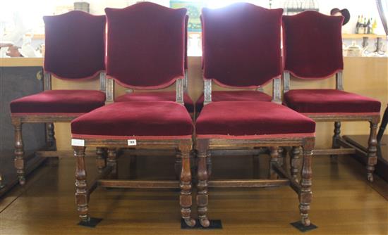 6 oak dining chairs